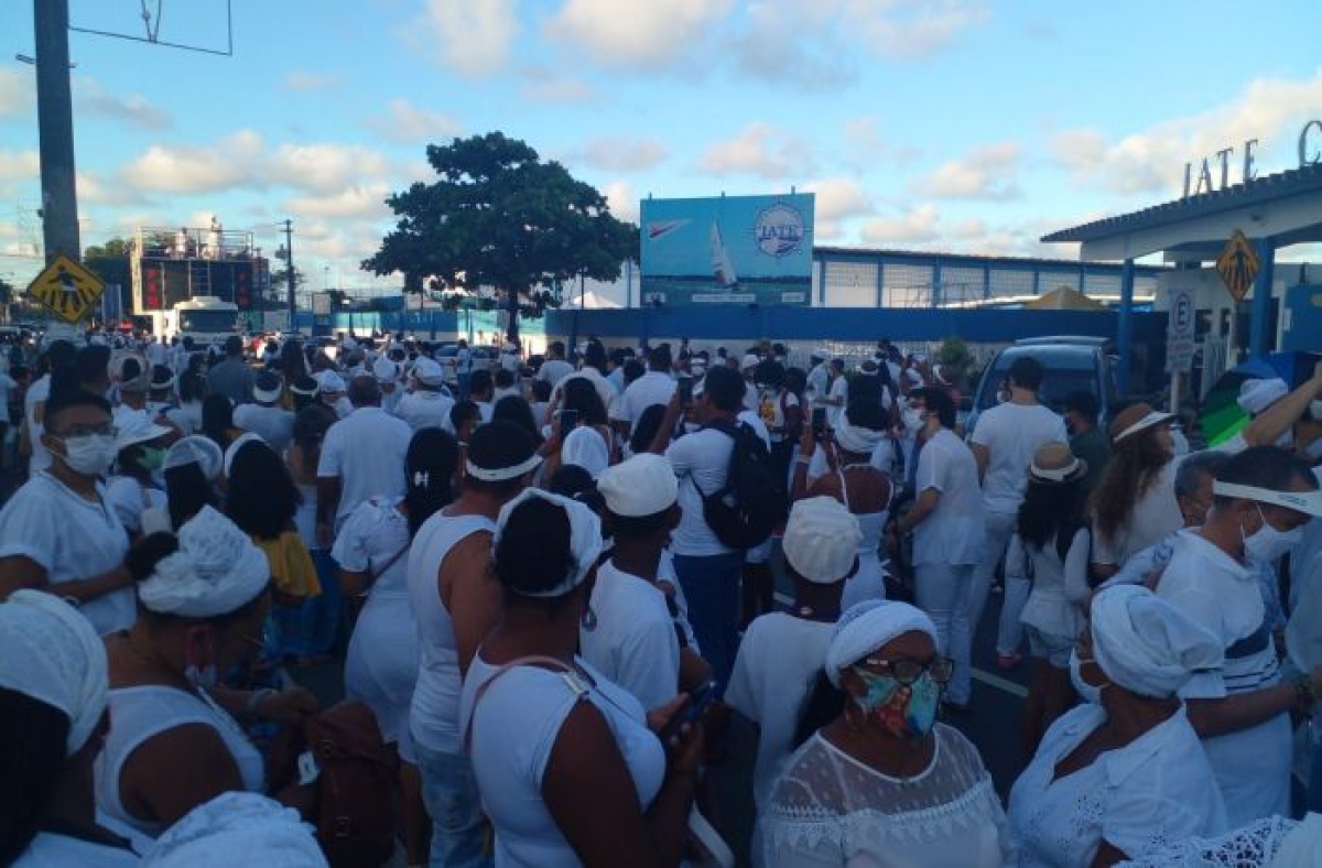 Visibilidade: 7ª Caminhada para Oxalá luta contra intolerância religiosa em Sergipe (Foto: CUT/SE)