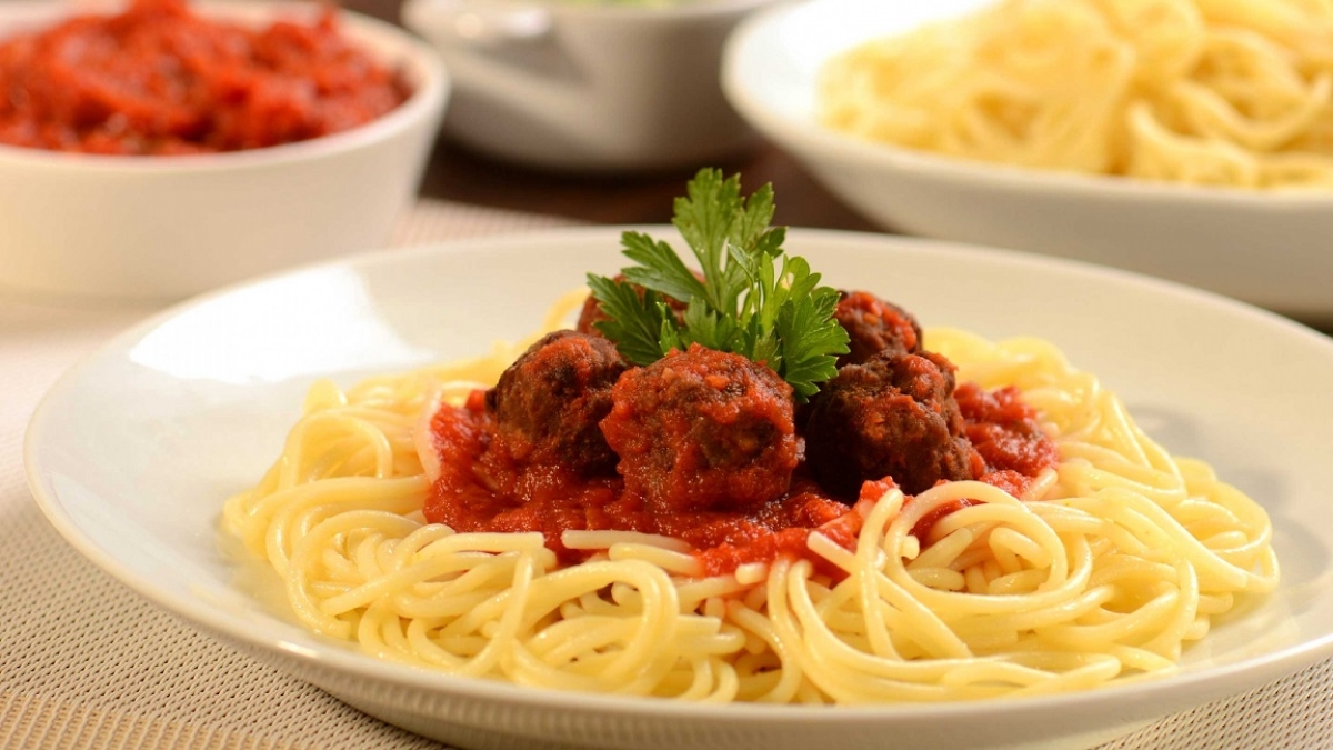 Espaguete com Almôndegas ao Molho de Tomate (Foto: Divulgação/ Pilar)