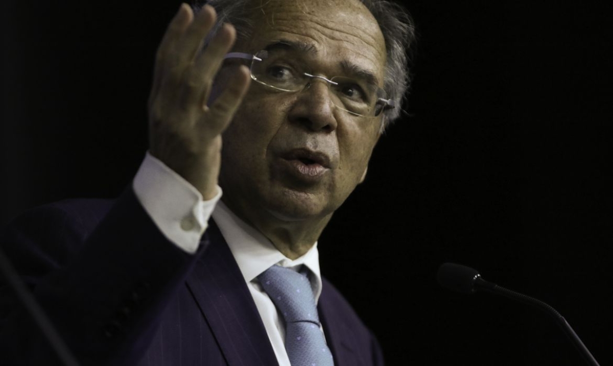 Ministro da Economia, Paulo Guedes, faz um balanço das ações de sua pasta no ano de 2021, durante entrevista coletiva (Foto: Fabio Rodrigues-Pozzebom/ Agência Brasil)