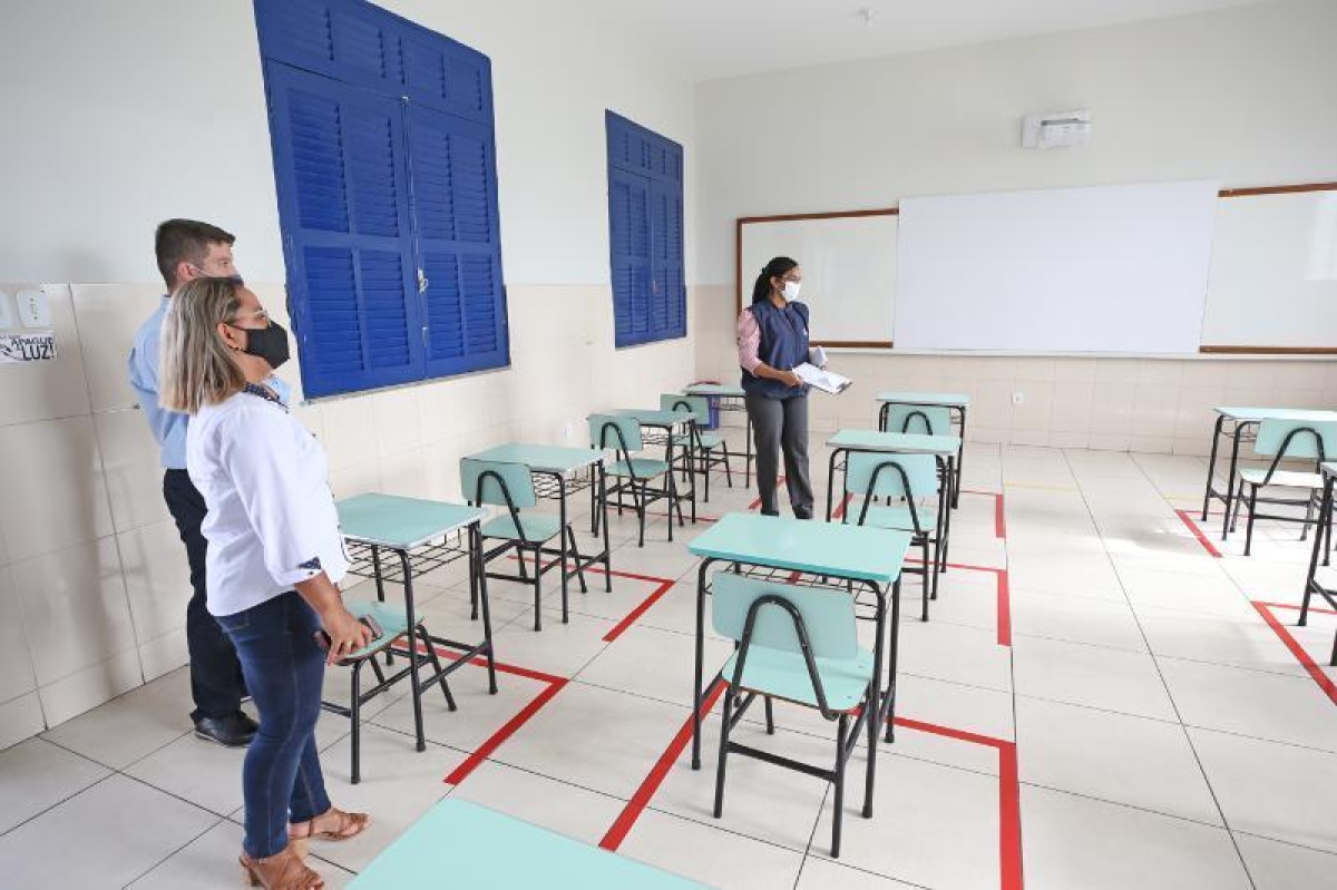 Prefeitura de Aracaju orienta a não suspensão das aulas em casos de covid nas escolas (Foto: Ascom/ SMS/ Prefeitura de Aracaju)