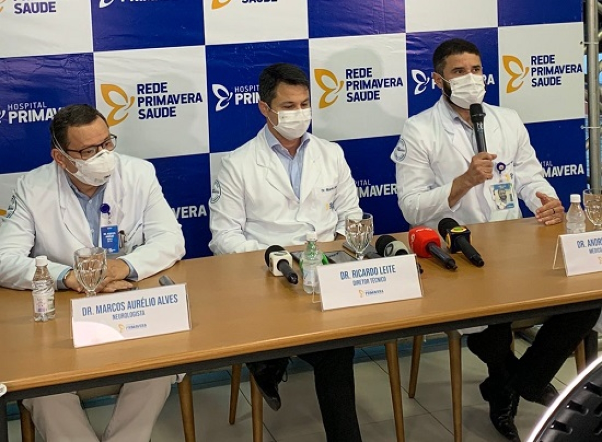 Coletiva de imprensa foi realizada nesta terça-feira, 22 (Foto: Hospital Primavera)