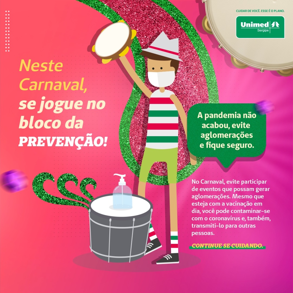 População deve manter cuidados com a pandemia durante o Carnaval (Imagem: Divulgação)