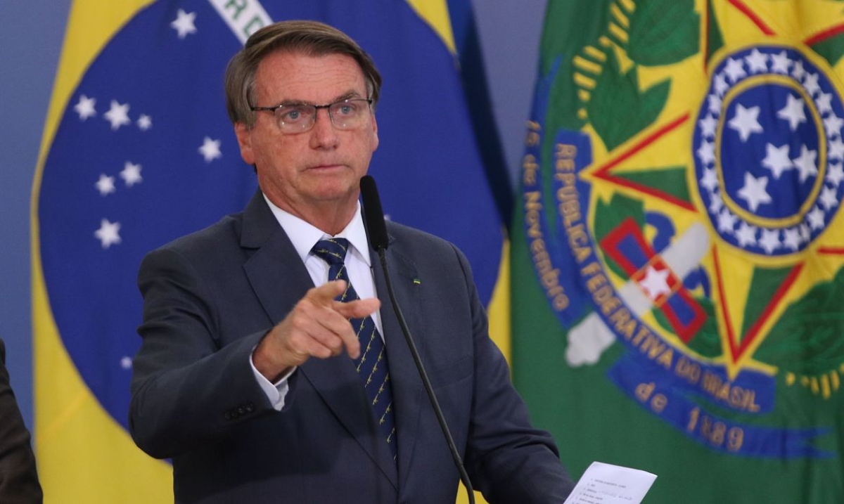 O presidente da República, Jair Bolsonaro, discursa durante o lançamento da Carteira de Identidade Nacional  (Foto: Fabio Rodrigues-Pozzebom/ Agência Brasil)