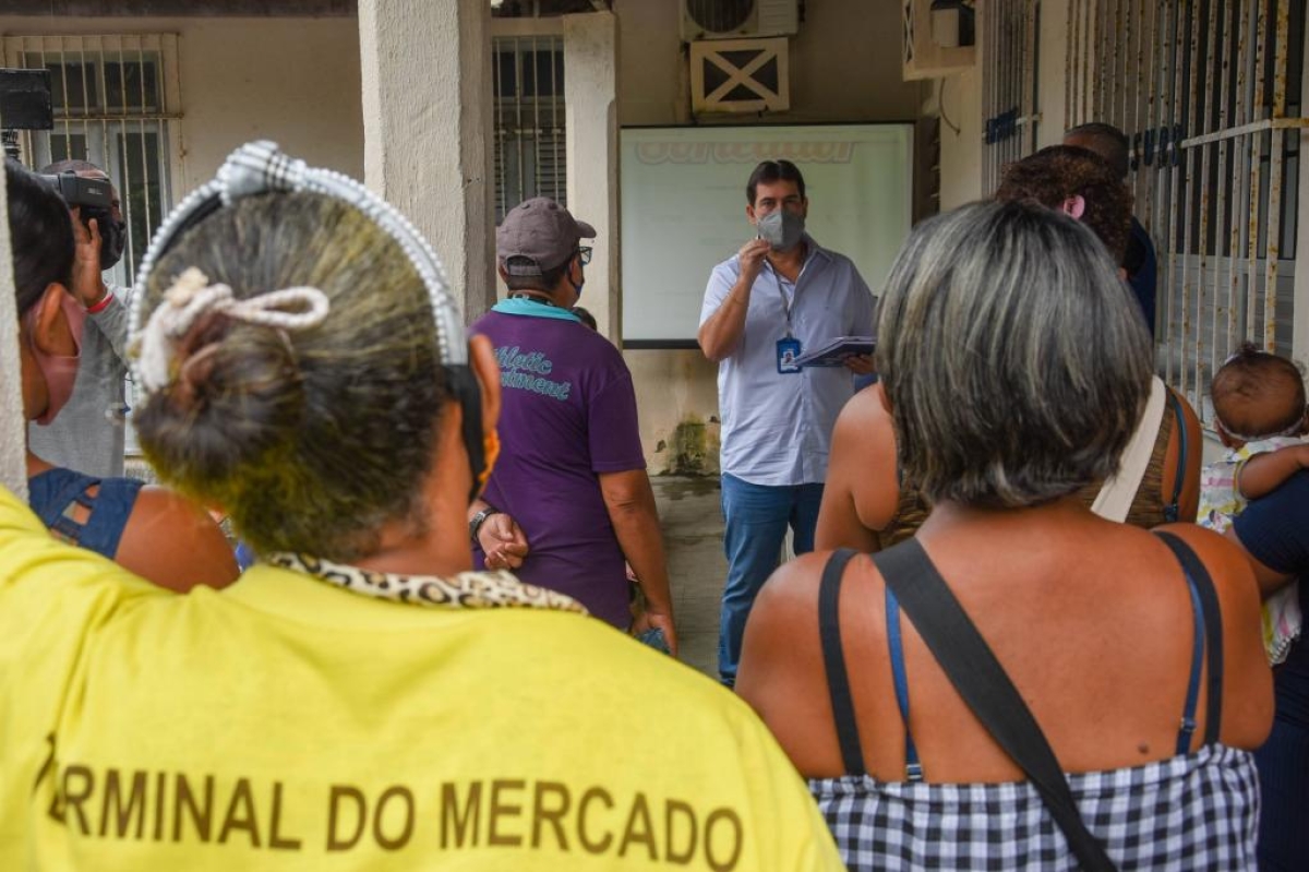 Emsurb realiza sorteio para ocupação dos boxes do novo Terminal do Mercado (Foto: Felipe Goettenauer/ Prefeitura de Aracaju)