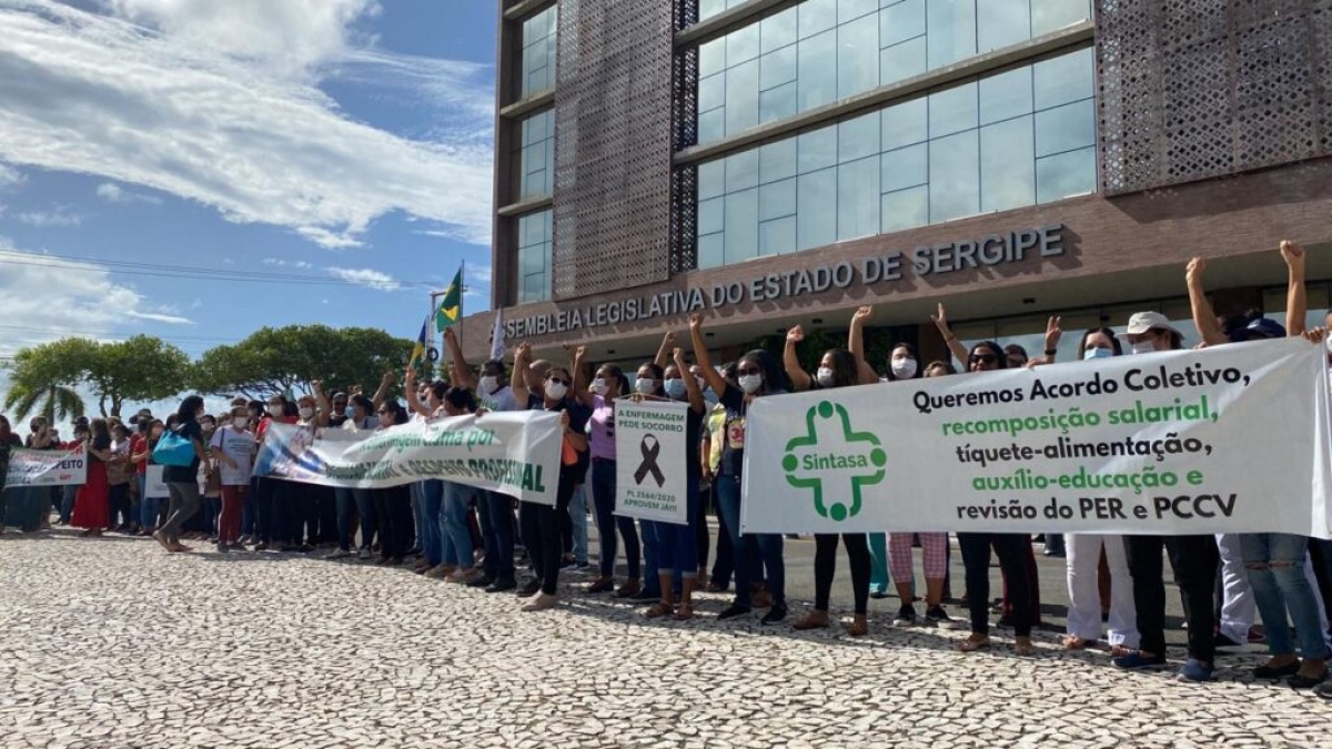 Trabalhadores da Saúde deliberam nova paralisação e proposta de 34,44% de reajuste no Acordo Coletivo (Foto: Sintasa/SE)