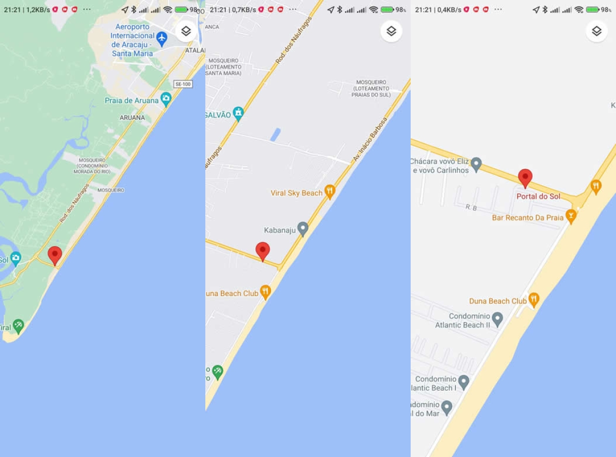 Alugo Casa de Praia para temporada - Foto: reprodução Google Maps