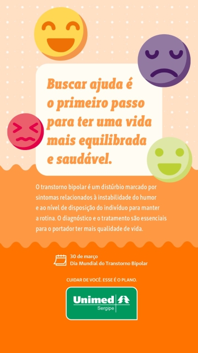 Transtorno bipolar: oscilações abruptas de humor podem ser sinais da doença (Imagem: Ascom Unimed/SE)