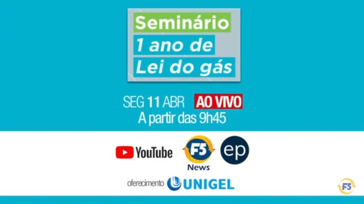 Ao vivo: seminário em Aracaju destaca um ano da nova Lei do Gás (Imagem: Reprodução de vídeo/ YouTube/ Portal F5News)