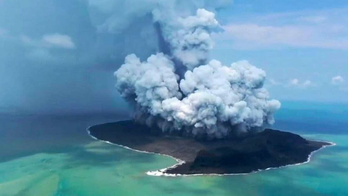 Erupção de Tonga é oficialmente reconhecida como a maior do século XXI - Foto: Olhar Digital