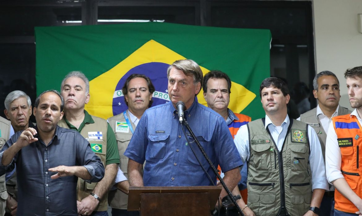 Presidente da República, Jair Bolsonaro durante declaração à imprensa - Clauber Cleber Caetano | PR