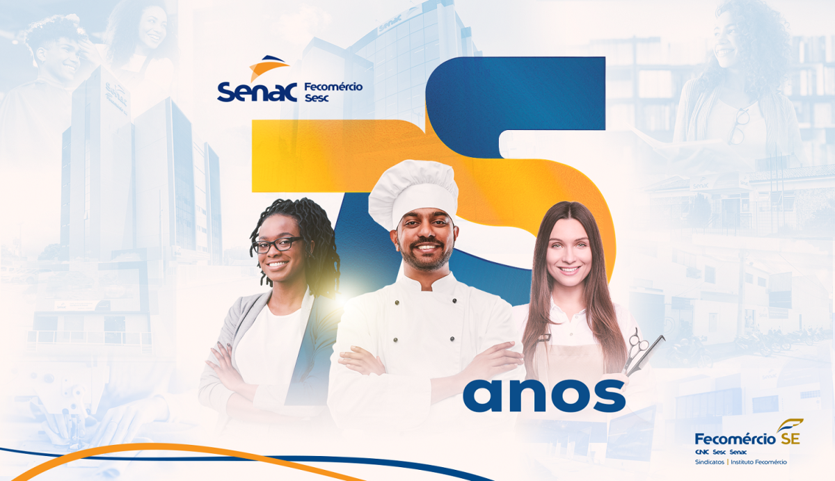 Senac Sergipe completa 75 anos transformando vidas pela educação profissional - Imagem: Divulgação | Senac/SE