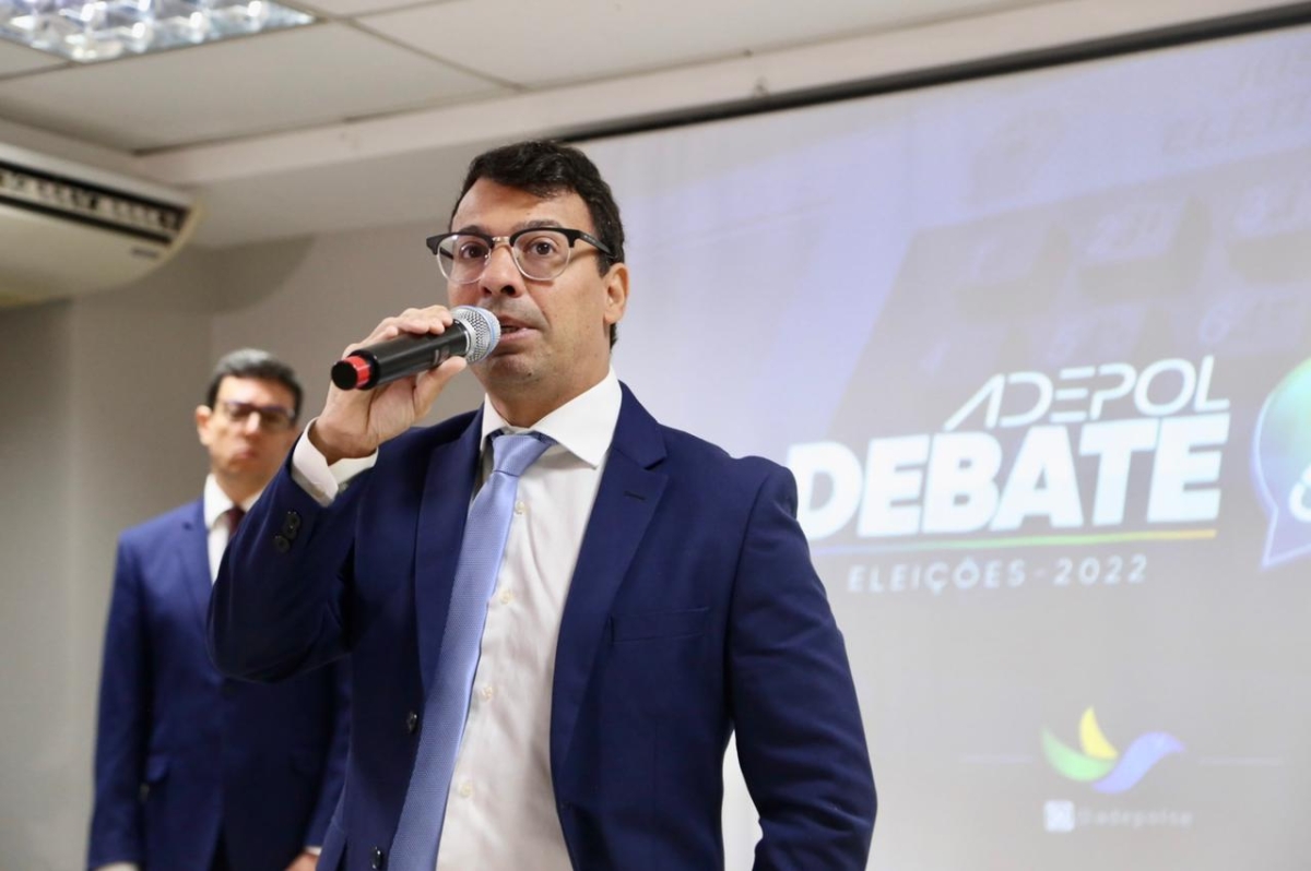 Presidente Isaque Cangussu abre o Debate - Foto: Adepol/SE