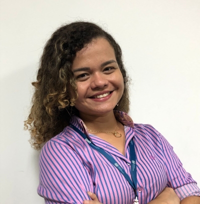 Flávia Caroline dos Santos, administradora do portal do Ambiente Virtual de Aprendizagem (AVA) - Foto: Asscom Unit