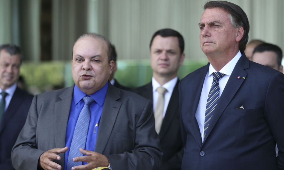 O governador reeleito do Distrito Federal, Ibaneis Rocha, declarou hoje (5) apoio à candidatura à reeleição de Jair Bolsonaro (PL) para a Presidência. Os dois se reuniram na manhã desta quarta-feira no Palácio da Alvorada, em Brasília - Foto: José Cruz | Agência Brasil