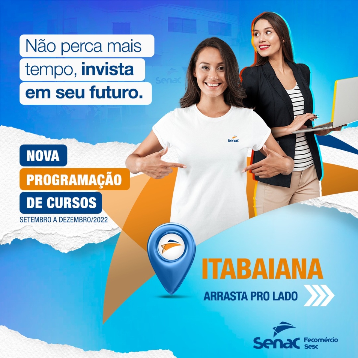 Unidade do Senac de Itabaiana abre inscrições para oito cursos em diversas áreas - Imagem: Divulgação | Senac/SE