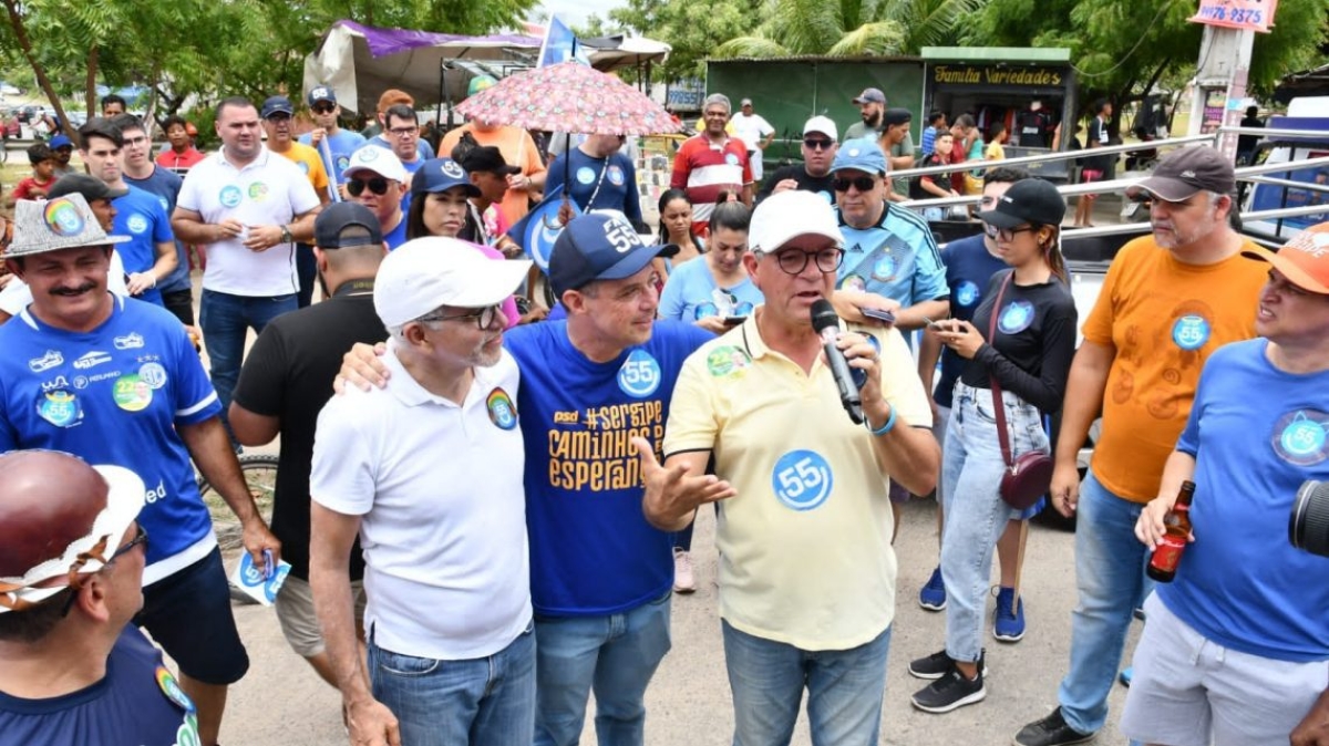 Laércio Oliveira participa de atos em apoio a Fábio Mitidieri e o presidente Jair Bolsonaro - Foto: Site Laércio Oliveira