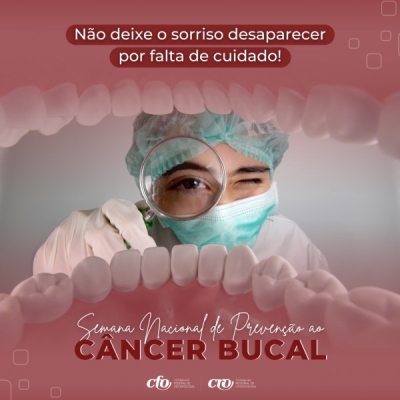 CRO-SE alerta: Visita periódica ao dentista é essencial para diagnóstico precoce do câncer de boca - Imagem: Divulgação | CRO-SE