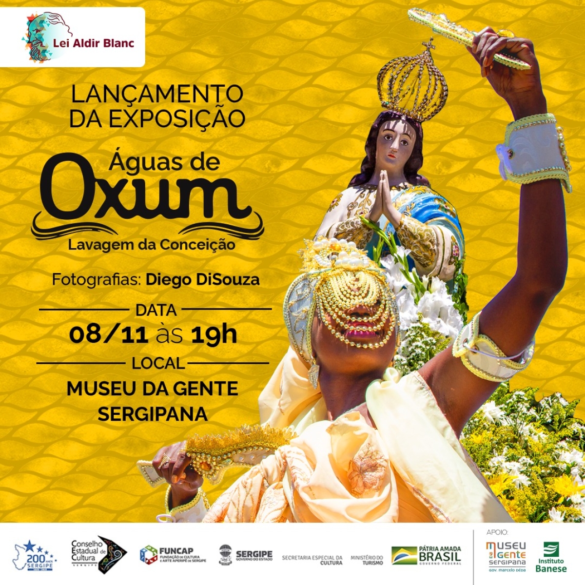 Museu da Gente Sergipana recebe exposição "Águas de Oxum - Lavagem da Conceição" - Imagem: Divulgação | Assessoria Museu da Gente Sergipana | Instituto Banese