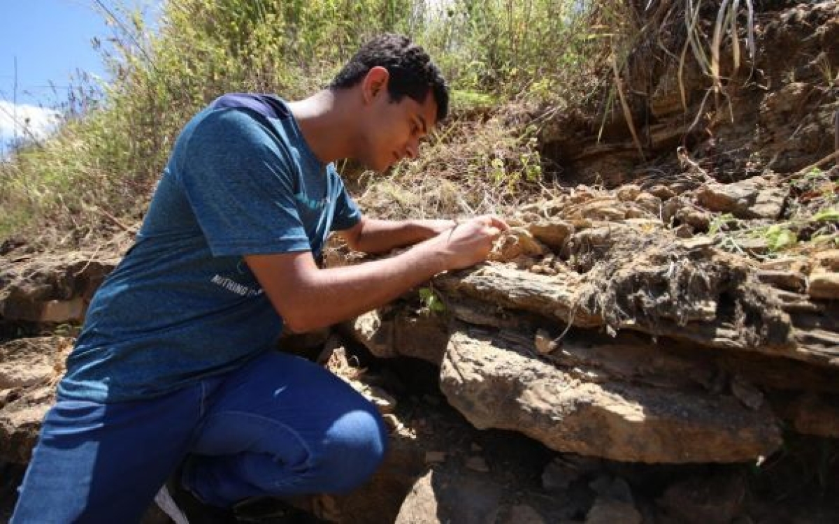 Pesquisadores da UFS encontram fóssil inédito de dinossauro em Sergipe - Foto: Josafá Neto | Rádio UFS