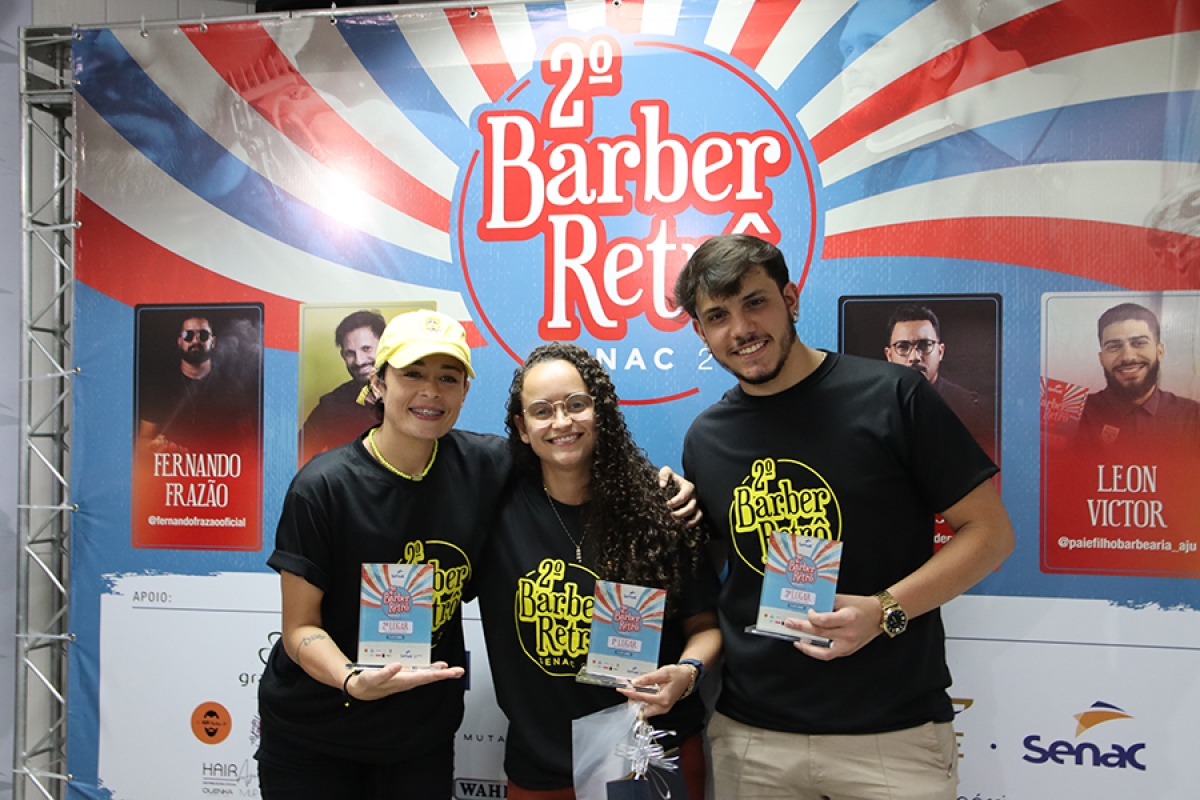 Barbeiras vencem nas duas categorias da segunda edição do Barber Retrô - Foto: Senac/SE