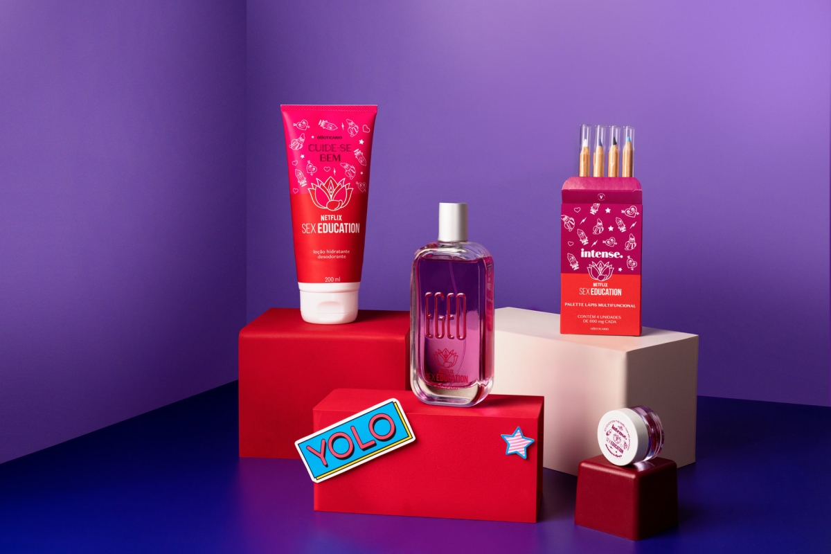 O Boticário e Netflix se unem em parceria exclusiva e lançam produtos inspirados em séries - Imagem: Divulgação