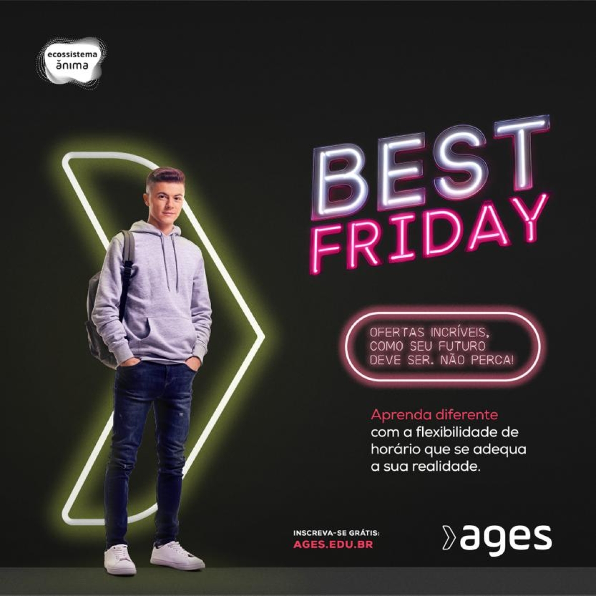 "Best Friday" tem oportunidade para quem busca investir nos estudos - Imagem: Divulgação | Ages