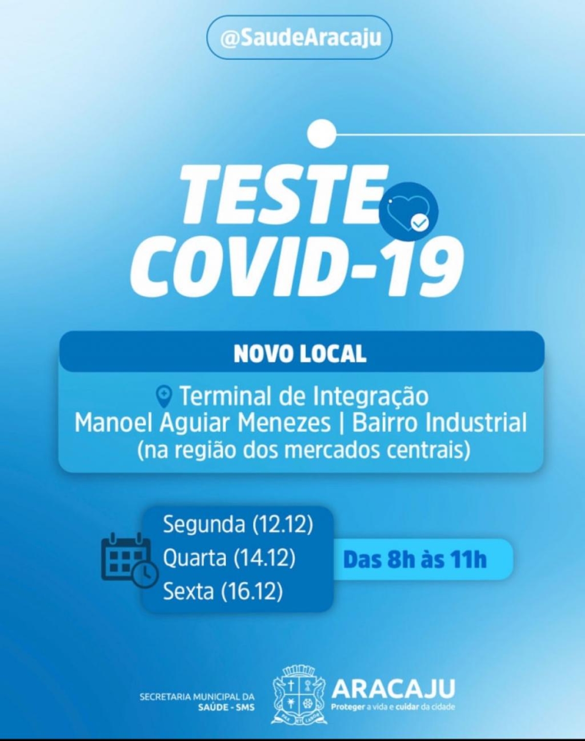 TestAju: serviço de testagem volta ao Terminal do Mercado nesta semana - Imagem: Divulgação