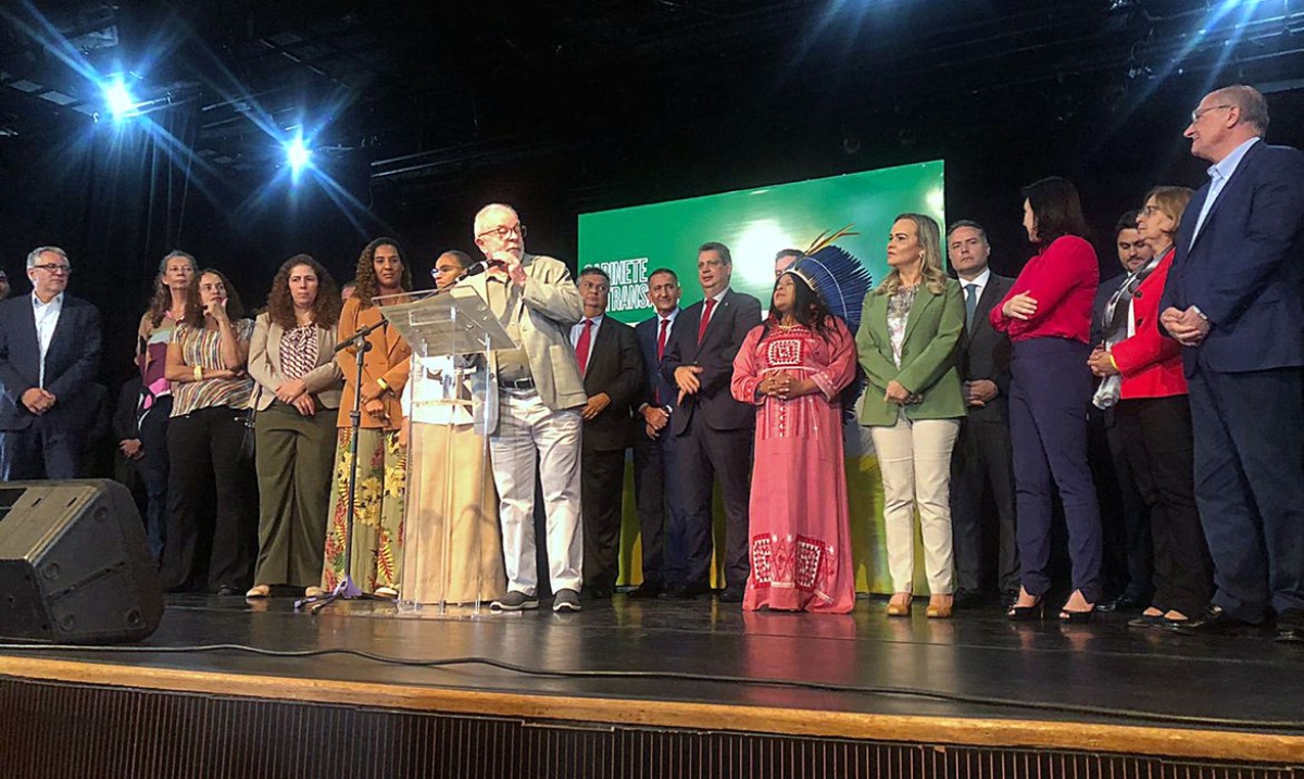 Presidente eleito Luiz Inácio Lula da Silva faz pronunciamento em Brasília - Foto: José Cruz | Agência Brasil