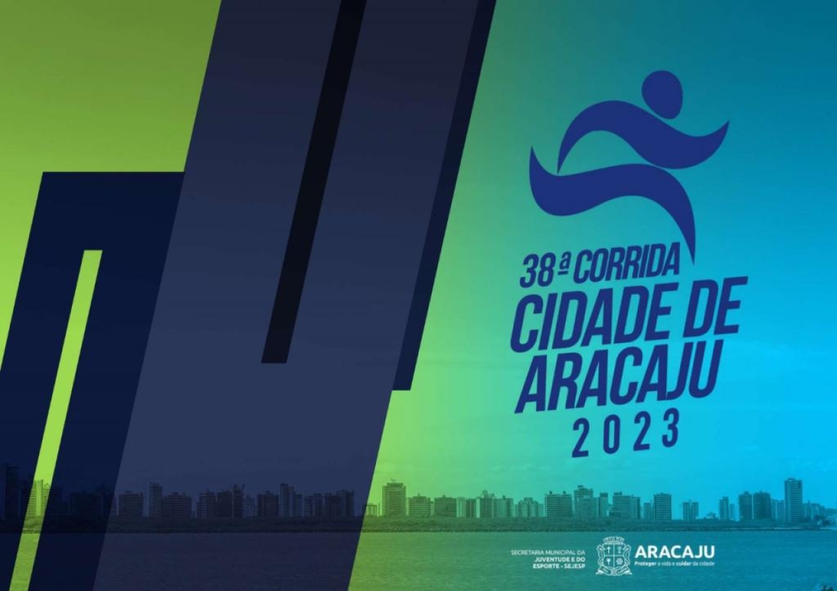 Estão abertas as inscrições para a 38ª Corrida Cidade de Aracaju - Arte: Prefeitura de Aracaju