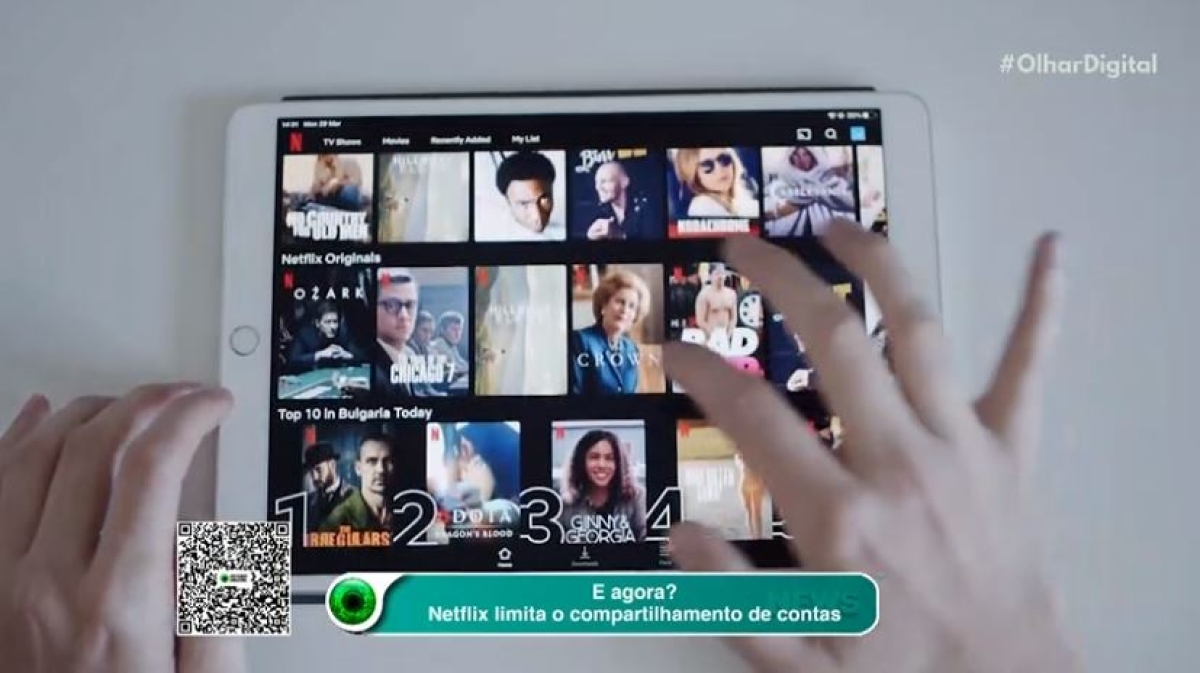 Netflix detalha como vai limitar o compartilhamento de senhas - Imagem: Reprodução de vídeo | Olhar Digital