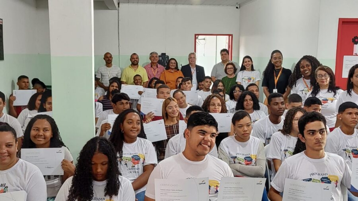 Senac/SE entrega mais de 70 certificados para jovens do Conjunto Jardim, em Socorro - Foto: Senac/SE