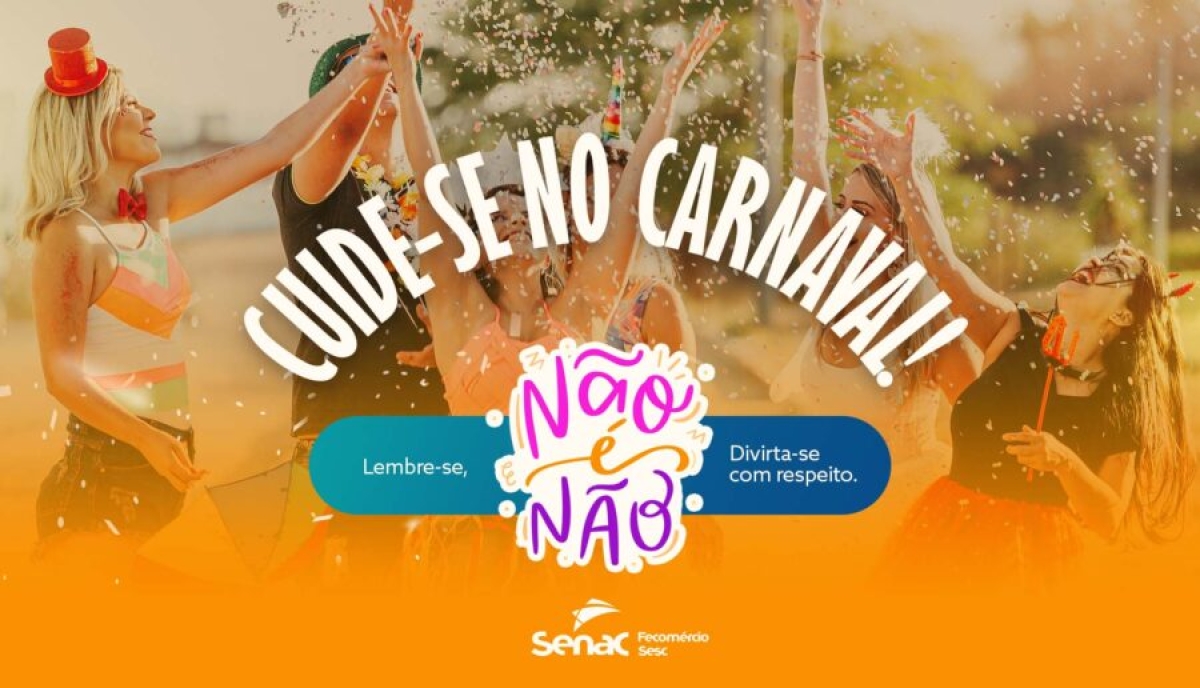 Vai curtir o carnaval? Não esqueça de cuidar do corpo! - Imagem: Senac/SE Vai curtir o carnaval? Não esqueça de cuidar do corpo! - Imagem: Senac/SE