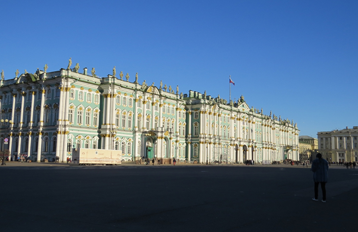 O Museu Hermitage fica na Praça do Palácio, coração de São Petersburgo - Foto: Existe Um Lugar no Mundo