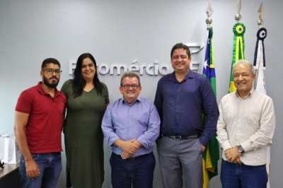 O presidente Marcos Andrade intensificou parcerias com a prefeitura da cidade para o desenvolvimento da cadeia produtiva na região - Foto: Fecomércio/SE