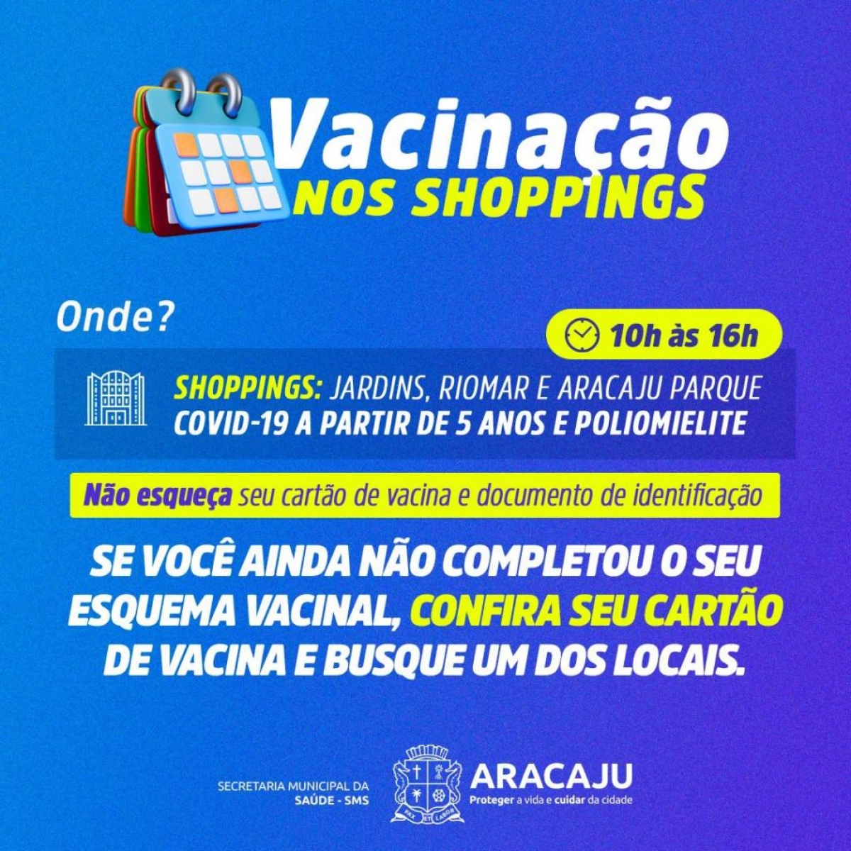 Imagem: Divulgação | SMS Aracaju