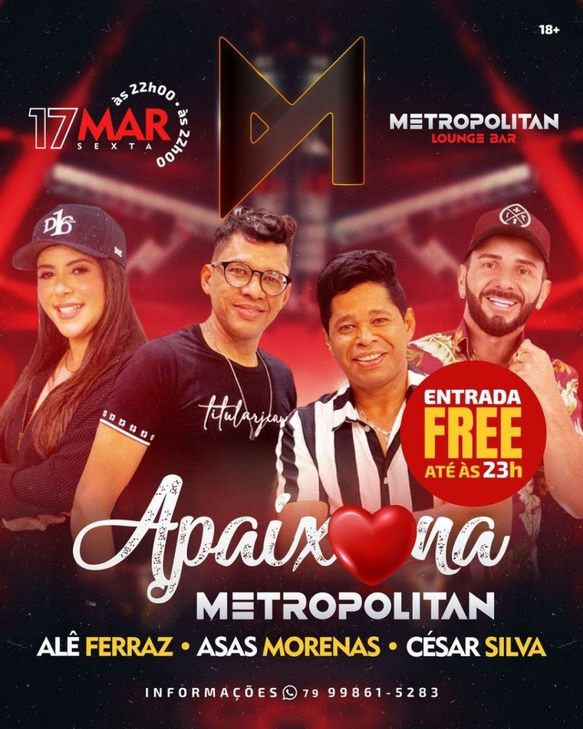 Asas Morena comanda o "Apaixona Metropolitan" - Imagem: Divulgação
