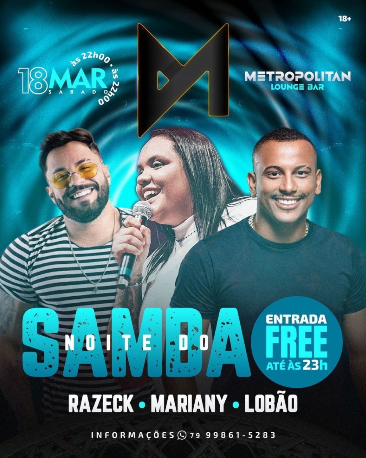 Metropolitan apresenta "Noite do Samba" - Imagem: Divulgação | Metropolitan