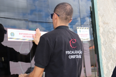 CREF20 intensifica fiscalização no interior e interdita duas academias em Tobias Barreto - Foto: CREF20/SE