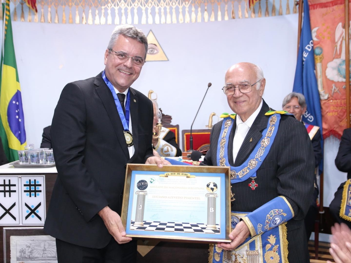 Maçonaria reconhece ação de Luciano Pimentel em prol da valorização dos maçons sergipanos - Foto: Assessoria Luciano Pimentel