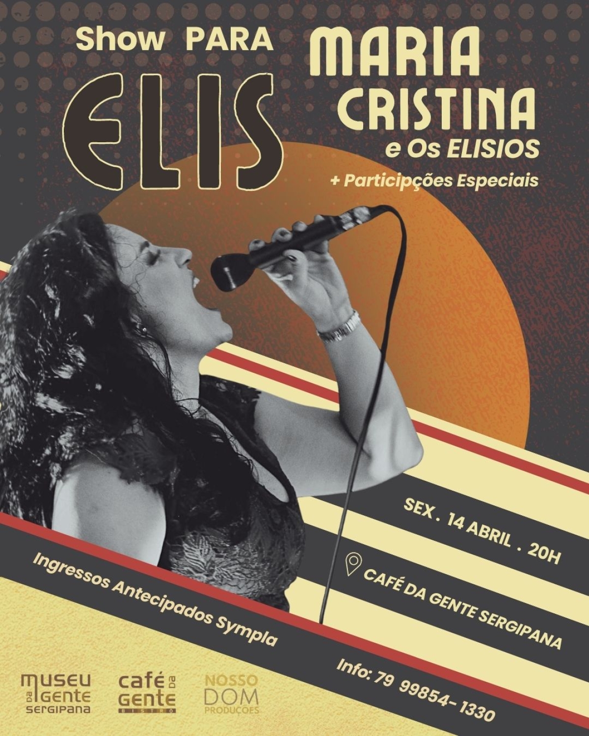 O Café da Gente Sergipana será palco de uma grande homenagem a Elis Regina - Imagem: Divulgação
