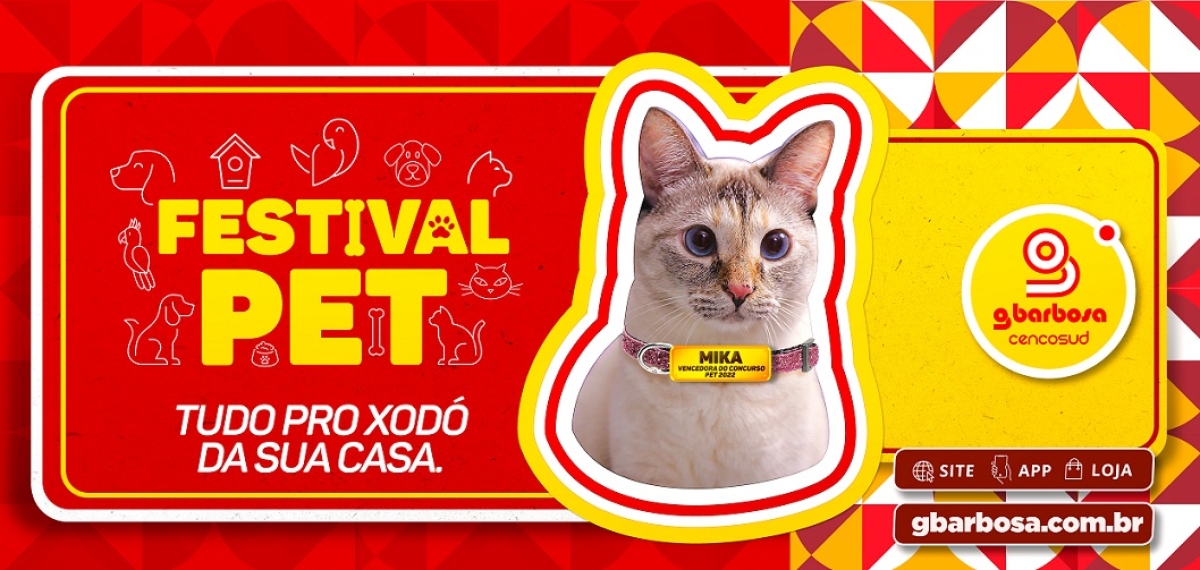 Festival Pet: GBarbosa realiza feira de adoção e ofertas especiais em diversos produtos - Imagem: Divulgação