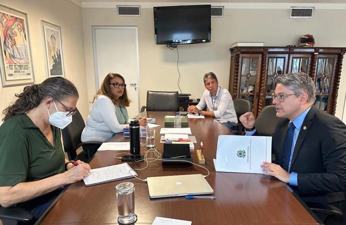 Senador Alessandro propõe parceria com o MEsp para construção de CT de Ginástica Artística em Sergipe - Foto: Assessoria Alessandro Vieira