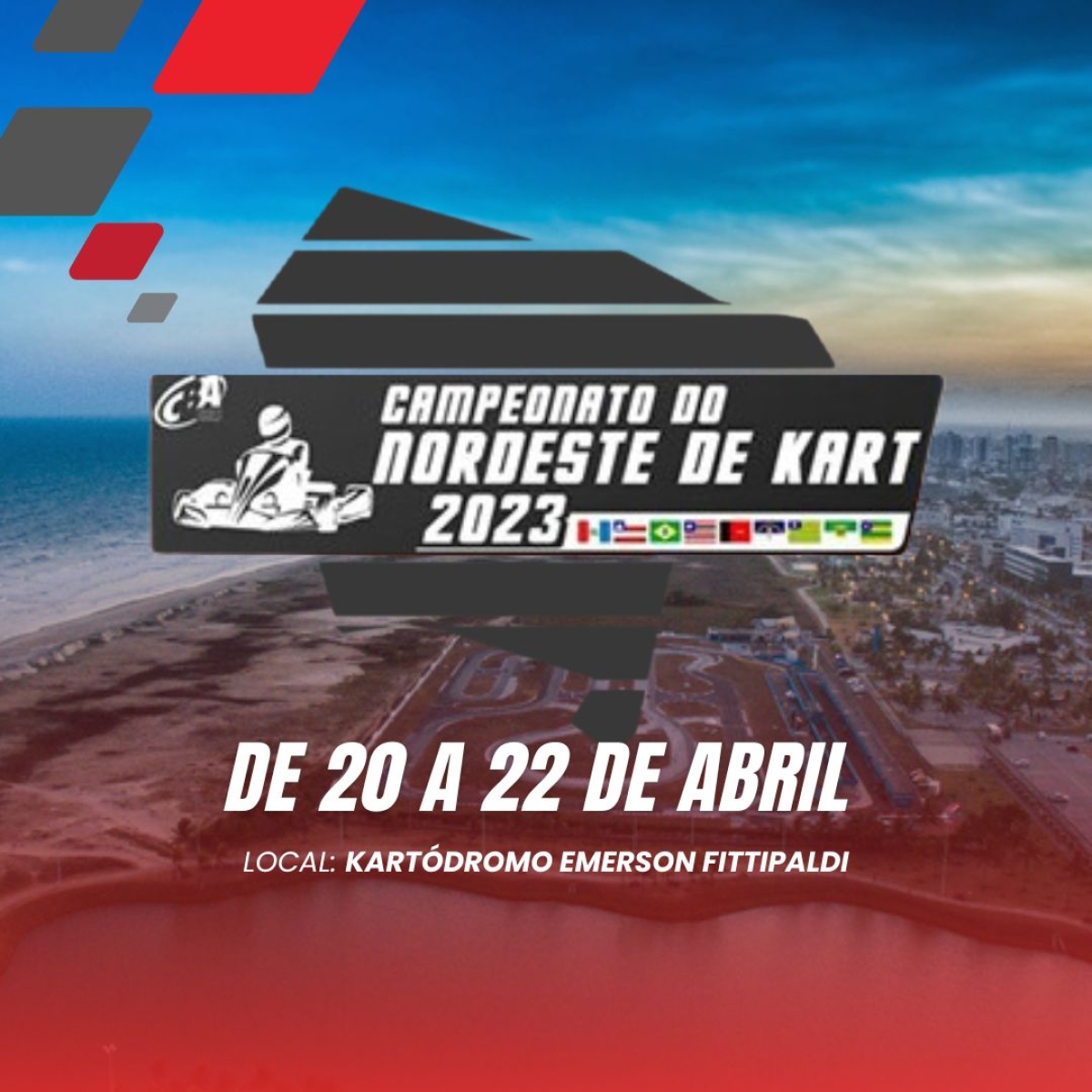 Aracaju recebe 3ª edição do Campeonato do Nordeste de Kart neste final de semana - Imagem: Divulgação