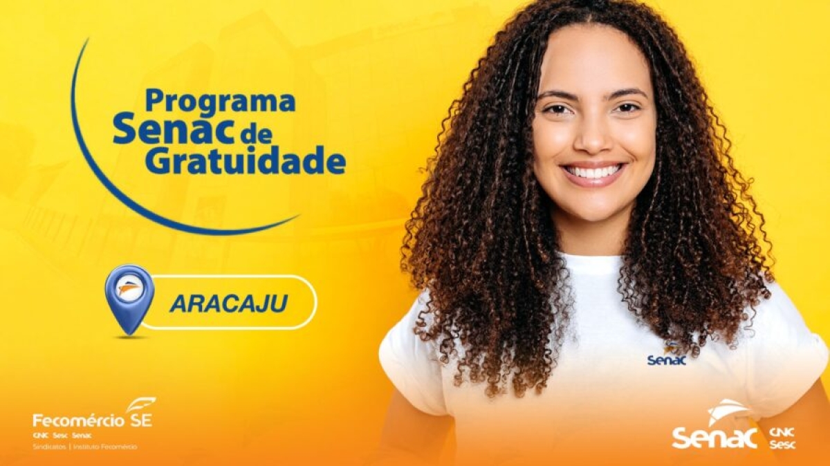 Senac SE abre vagas gratuitas para três cursos na área da saúde no CEP de Aracaju - Imagem: Senac/SE