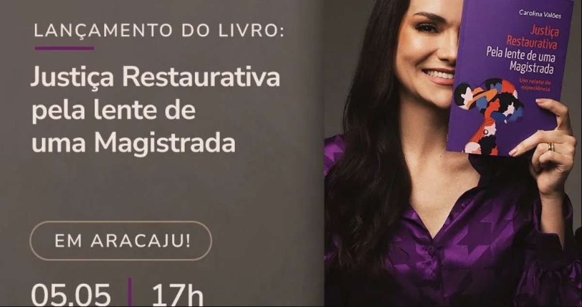 "Justiça Restaurativa pela lente de uma Magistrada" é tema de livro - Imagem: Divulgação