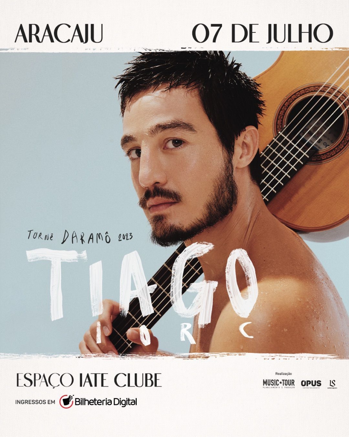 Tiago Iorc apresenta turnê "Daramô" em Aracaju - Imagem: Divulgação