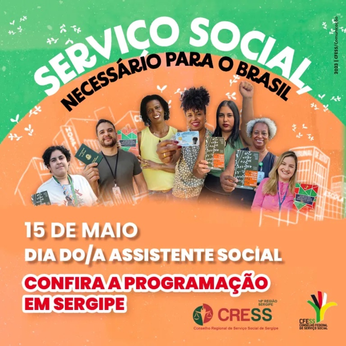 CRESS-SE divulga programação do Dia do/a Assistente Social em Sergipe - Imagem: CRESS-SE