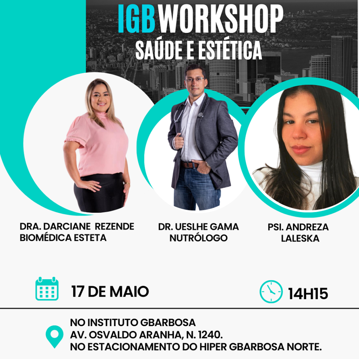 Instituto GBarbosa realiza workshop com foco na saúde e estética - Imagem: Divulgação