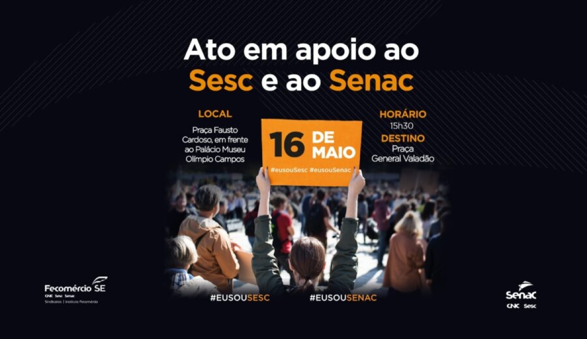 Mobilização: Sistema Fecomércio-Sesc-Senac realiza o "Dia S" - Imagem: Divulgação | Senac/SE