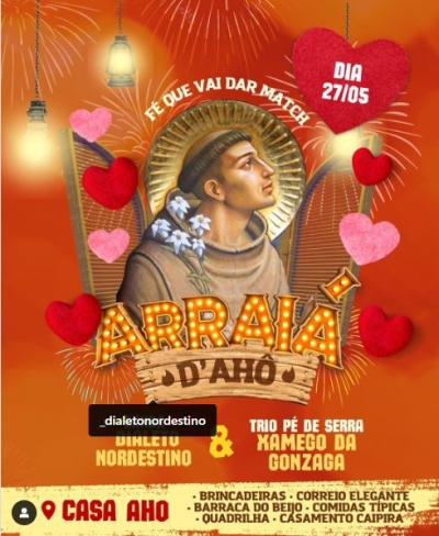 2ª edição do Arraiá d´Aho - Imagem: Divulgação